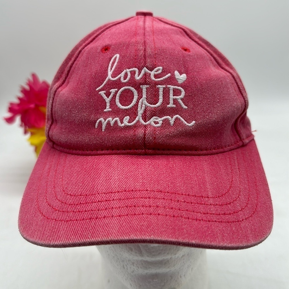 Love Your Melon Red White Baseball Hat Cap HT5267E